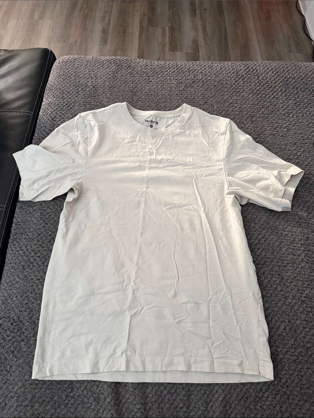 Hurley White Short Sleeve Crew Tee with Subtle Logo